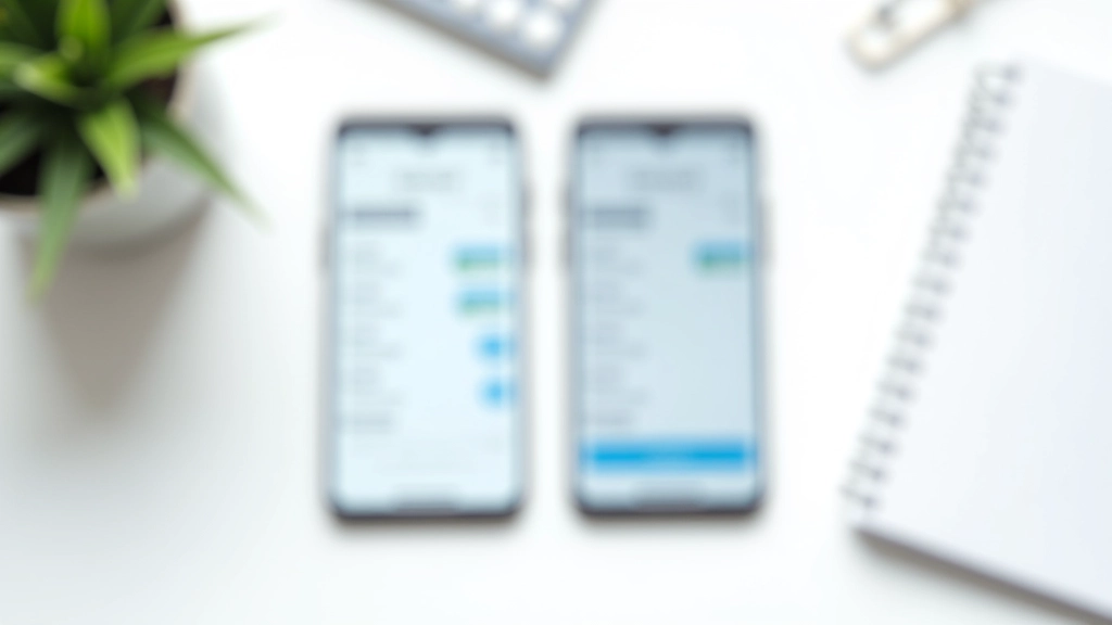 Dva mobily vedle sebe s různými částkami v bankovních aplikacích